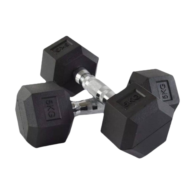 HALTERES SEXTAVADO INJETADO COM PEGADA INOX